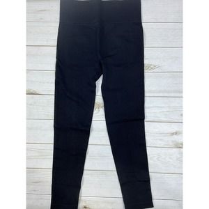 Stretchy High Waisted Yoga Butt Lifting Pants with‎ tummy control -Large Black